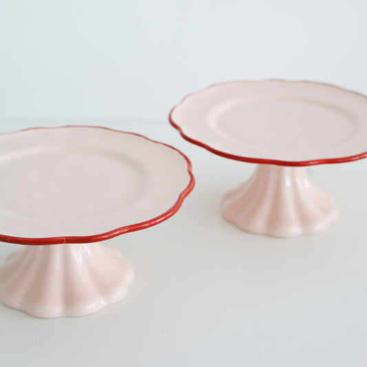 Cake Stand: Pink + Red