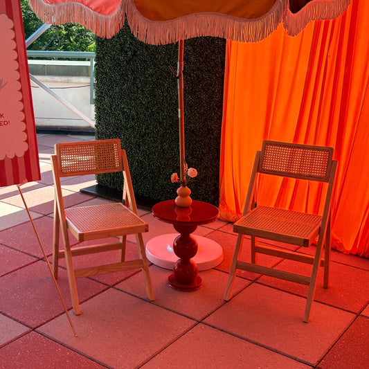 Folding Chair: Rattan