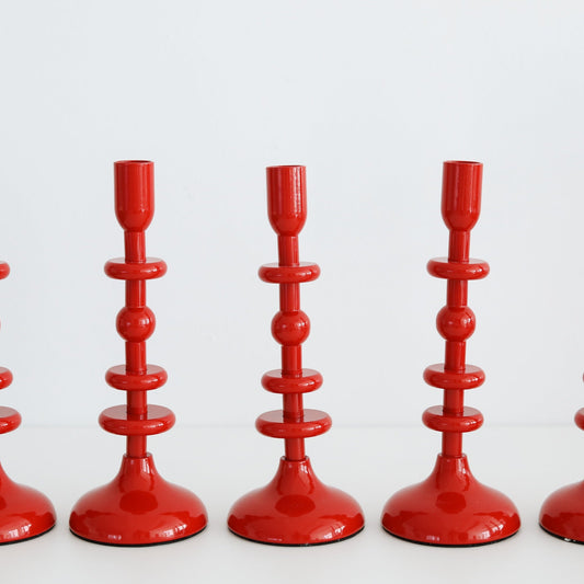 Candlestick Holder: Red