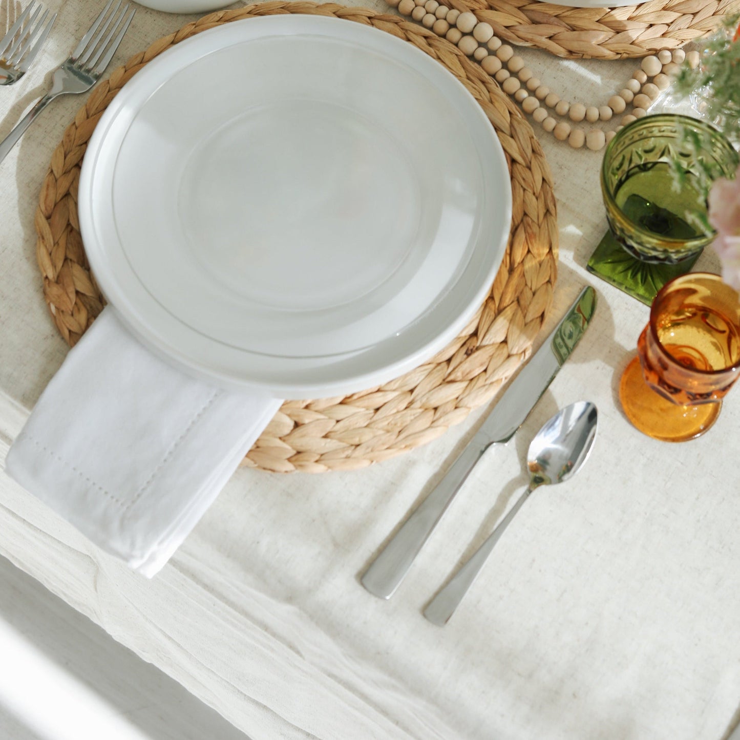 Dinner Napkin: White