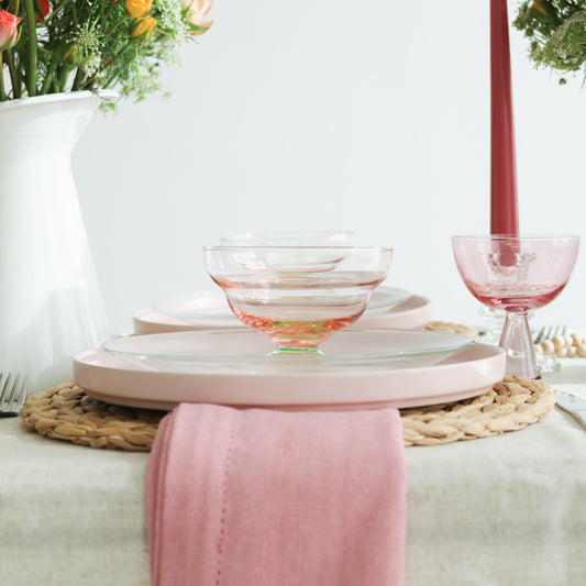 Dessert Bowl: Pink + Green