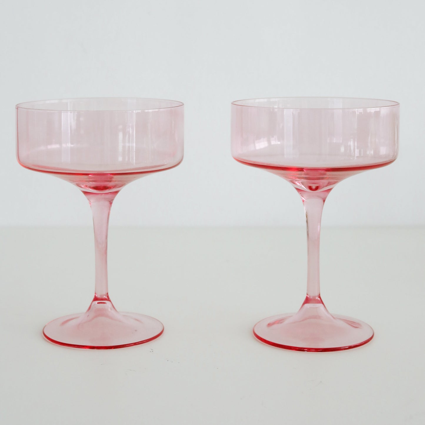 Coupe Glass: Pink
