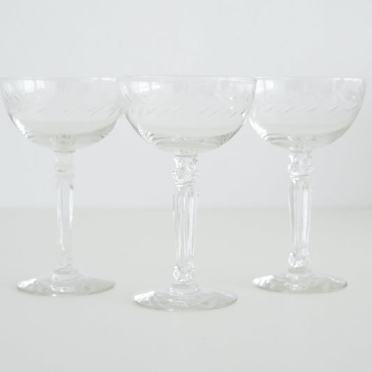 Coupe Glass: Decorative