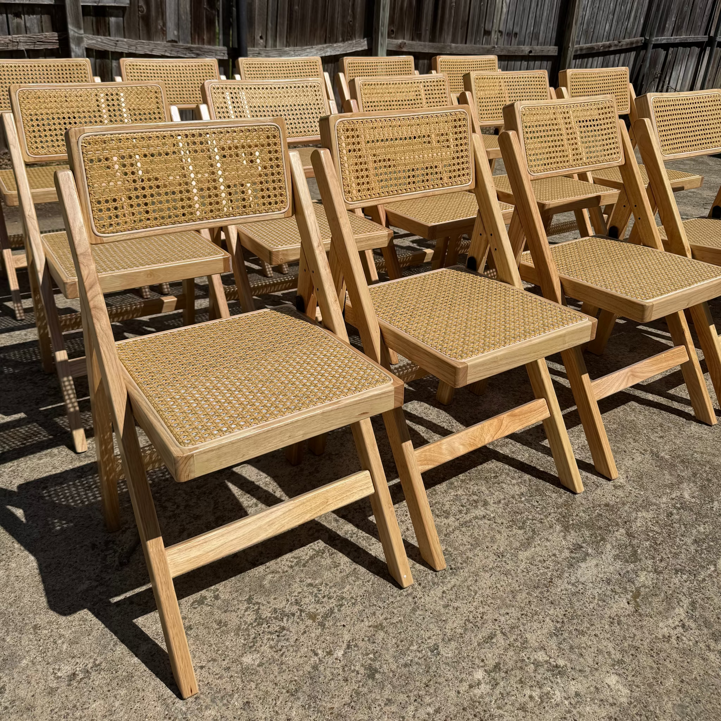 Folding Chair: Rattan