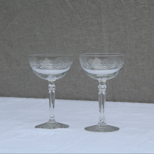 Coupe Glass: Decorative