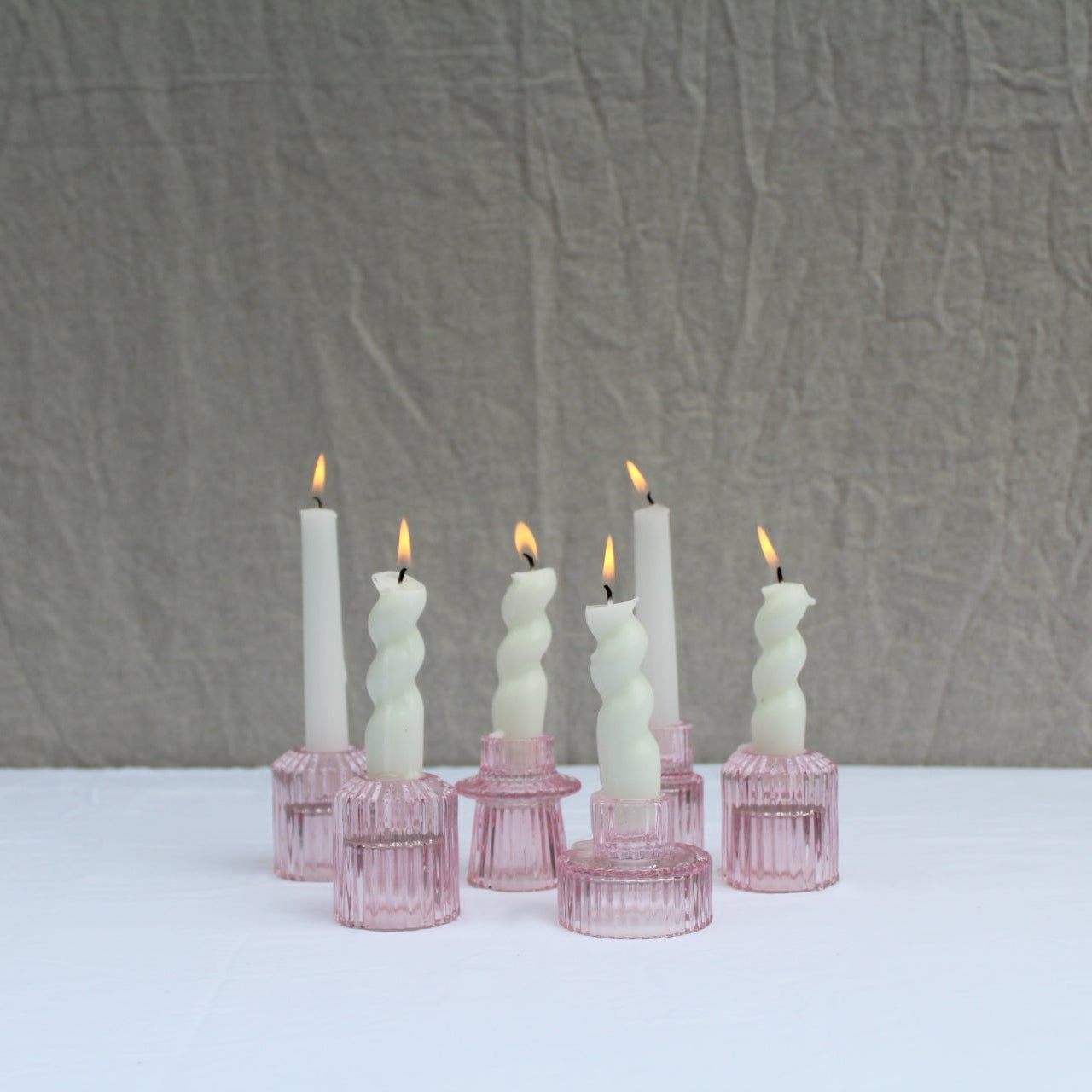 Candlestick Holder: Glass
