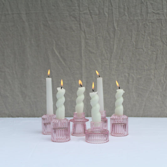 Candlestick Holder: Glass