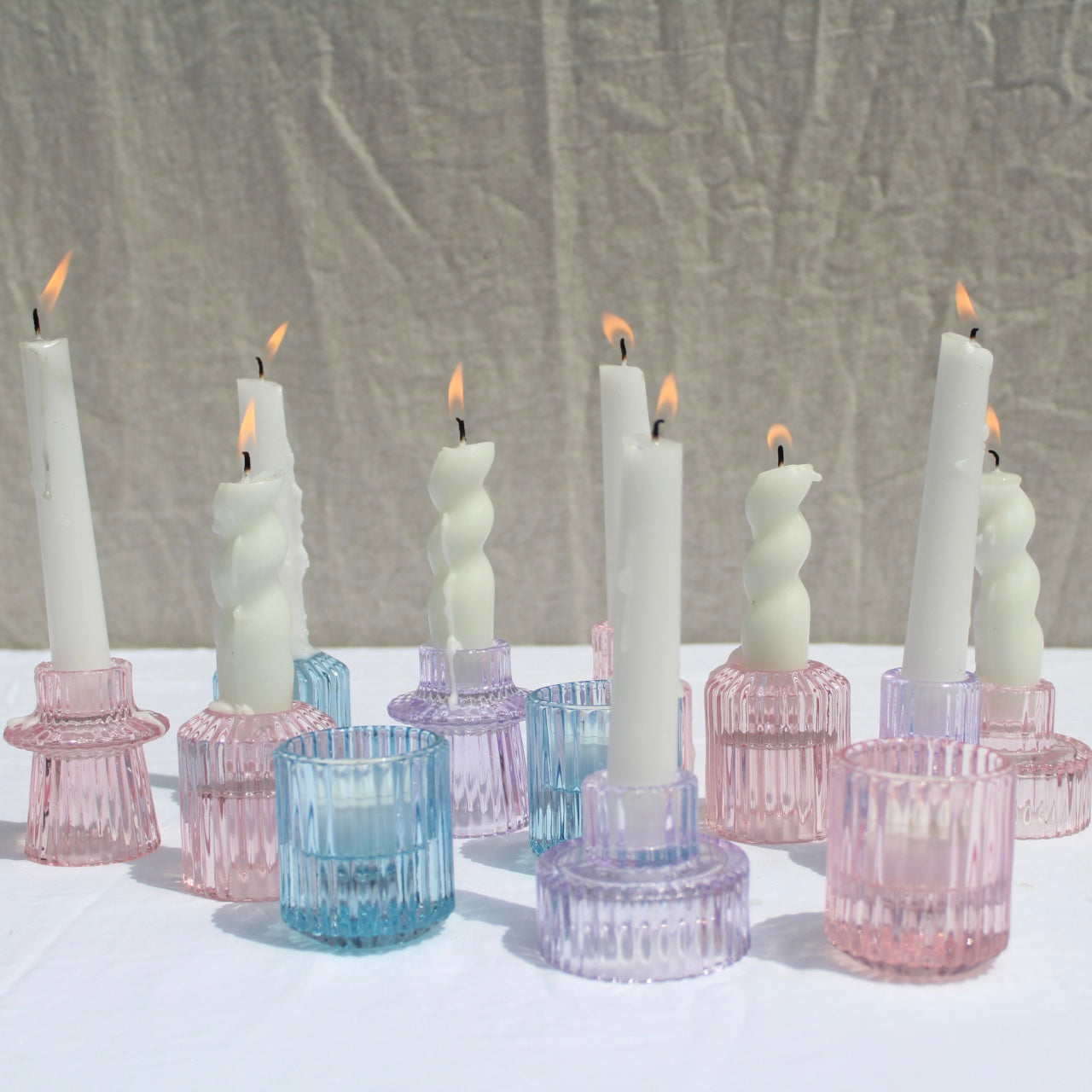 Candlestick Holder: Glass
