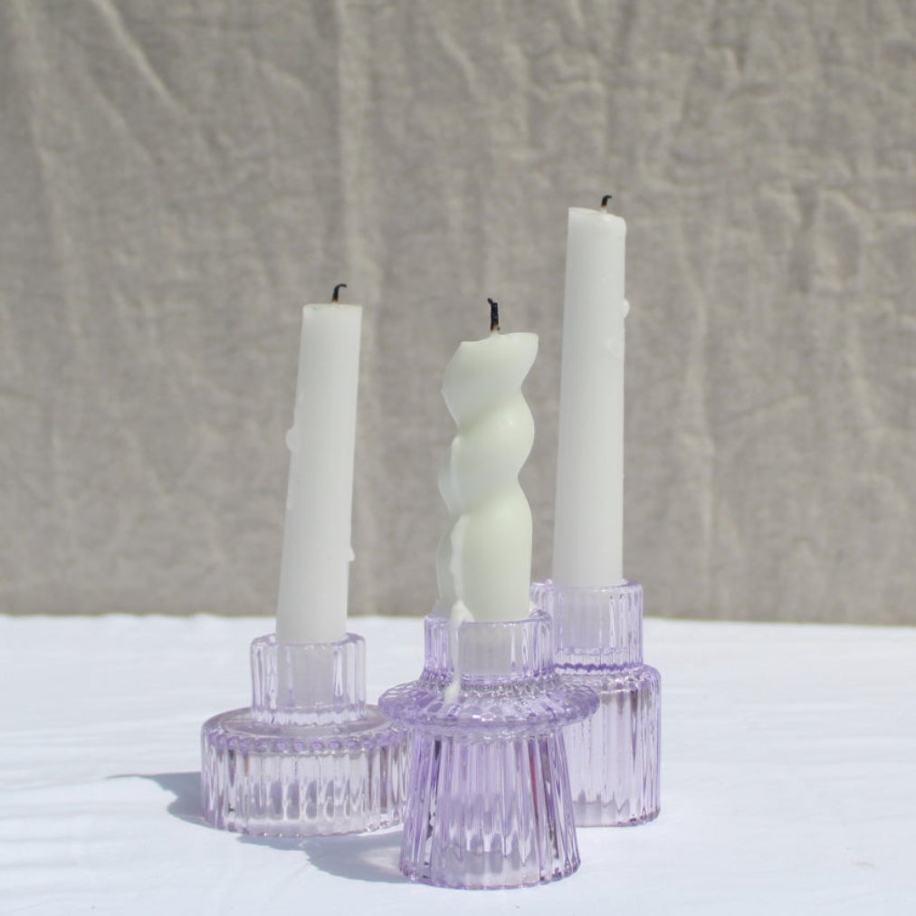 Candlestick Holder: Glass