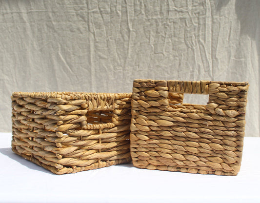 Basket: Woven Water Hyacinth