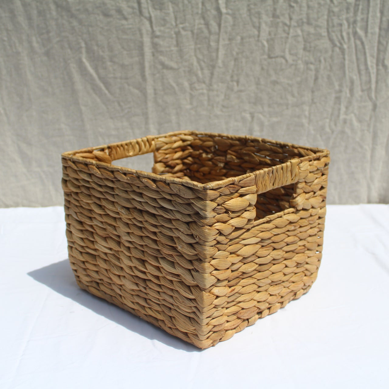 Basket: Woven Water Hyacinth